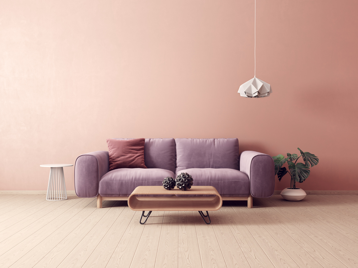 Scandinavian Interior Design of a Living Room 